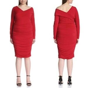 ⭐️designer Luxe⭐️ 3X Melissa Masse Ruched Body-con Evening Dress (E01)